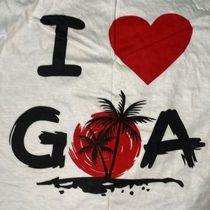 I Love GOA T-SHIRT For Daily Wear