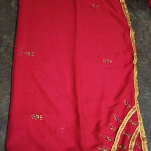 Red Party Wear Saree