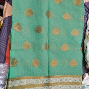 Women Light Green Cute Saree