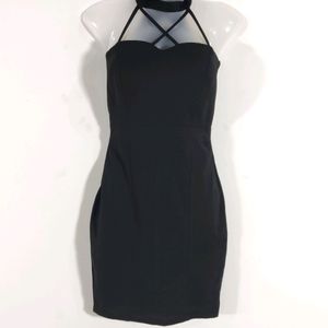 Black Plain Casual Dress (Women)