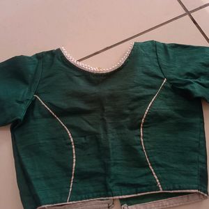 Princess Cut Designer Blouse 💚