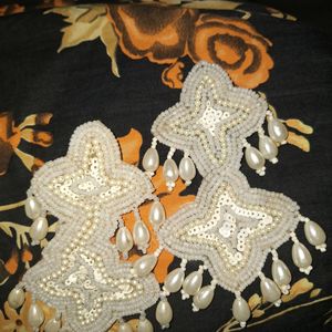 Beautiful White Earrings