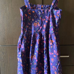 Vintage Purple Floral Dress