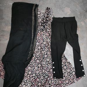 Floral Kurta paint with dupatta