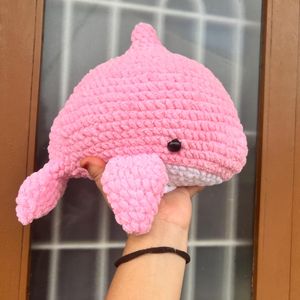 Pink Dolphin Crochet Plush