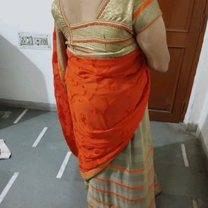 Haldi Mehndi Saree Designer Blouse