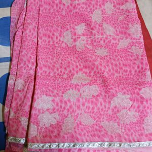 Baby Pink Saree