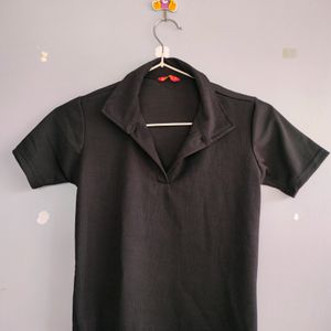 Black Polo Top