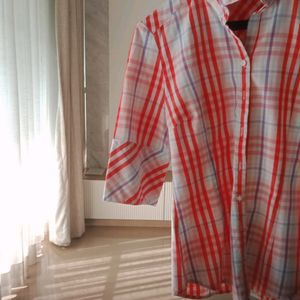 Fixed Price White And Red striped Shirt