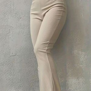 Soft Cream Flare Pants