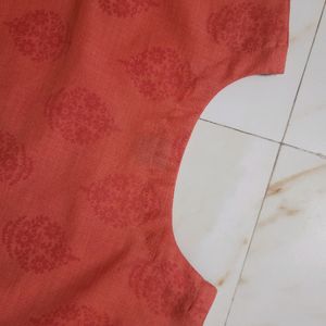 Orange/ Peach Short Kurti