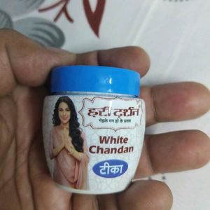 White Chandan Tilak