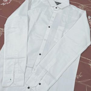 Prenium White Shirt For Party Casual Outfit