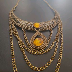 Long Golden Necklace