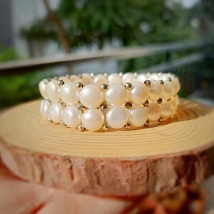 Double Strand Pearl Bracelet