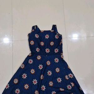 A Blue One Piece Dress