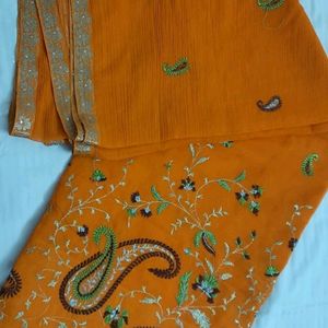 Very Good Orange Color Saree