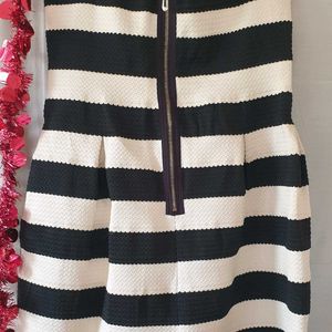 Black & White Bandeau Dress