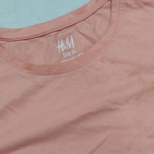 Baby Pink Colour T Shirt Stretchable For All Size