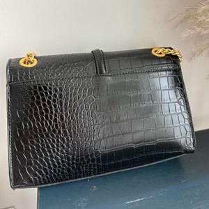 Mango Croc Effect Shoulder Bag