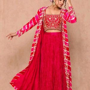 Super Trending Stylish Shrug Lehenga 😍❤️