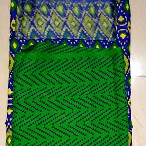 Unstitched Dress Material Of Top, Bottom & Dupatta