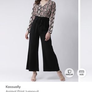 Kassually Animal Print Jumpsuit