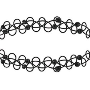 Black Stretchable Choker Neckpiece