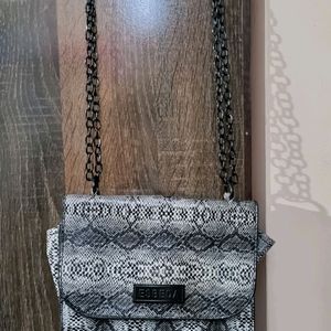 Esbeda Snake Skin Print Sling Bag