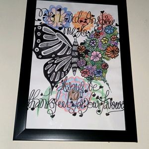 Handmade Calligraphic,mandala,paint Art