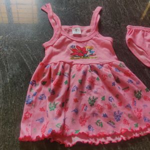 Pink Frock For 0-6 Months Baby Unused.newborn Clothes.