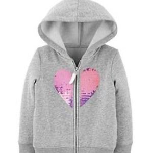 Carter’s Brand New Kids Sequin Fleece Hoodie