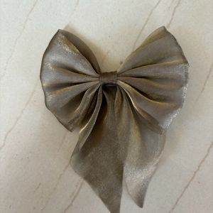 Cute Korean Shinny Green Colour Bow