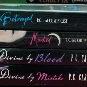 Combo Of Four P.C. Cast Books Divine By Blood+3