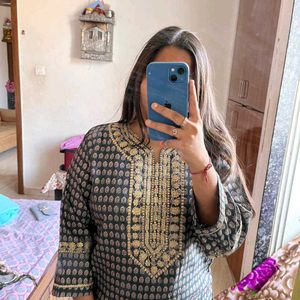 Black Kurti Set