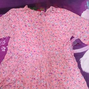 Flower Print Pink Top