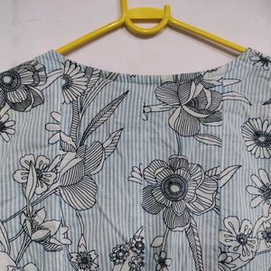 Women Printed Peplum Top