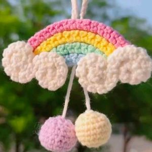 Crochet Rainbow Keychain (Any 1)