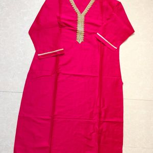 Pink Kurta Set XXL No Dupatta