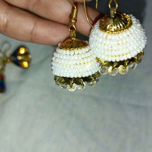 beautiful small earrings pack of three combo