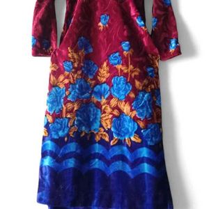 velvet kurta