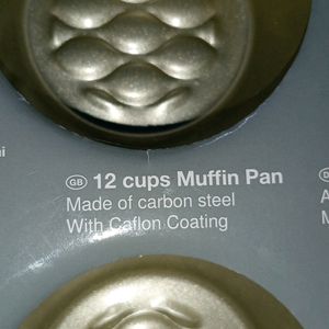 12 Cups Muffin Or Cupkake Bake Pan Tray