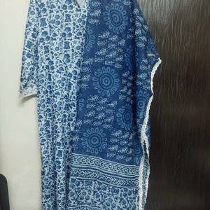 Women Pure Cotton Kurta Duppata Set