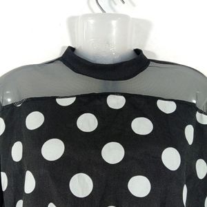 Black And White Circle Top (Women's)