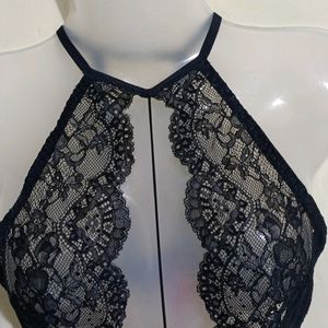 SEXY BLACK NET BRALETTE