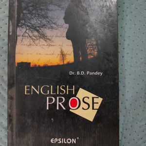 English Prose Textbook By BD Pandey