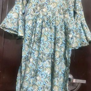 Multi Floral Print Kurti For Girl Or Woman 36 Bust