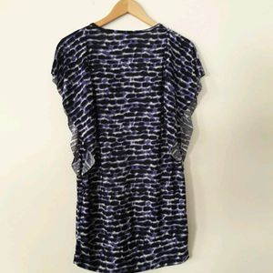 Women Navy Blue Printed Top