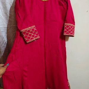 Magenta Anarkali Totally New Kurti