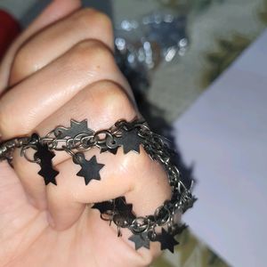 Black Metal STARS Bracelet/anklets